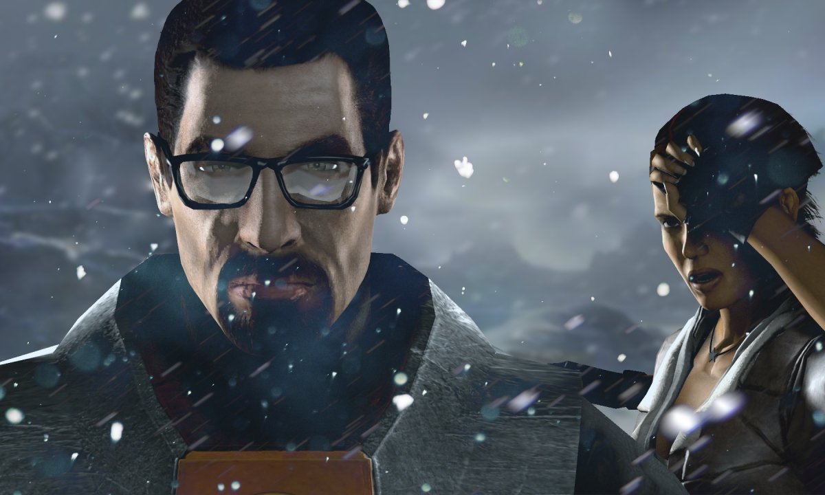 Half-Life 3 Gordon Freeman in snow wallpaper