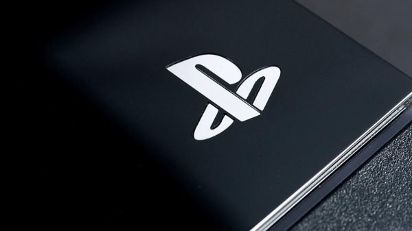 PlayStation logo, white on black
