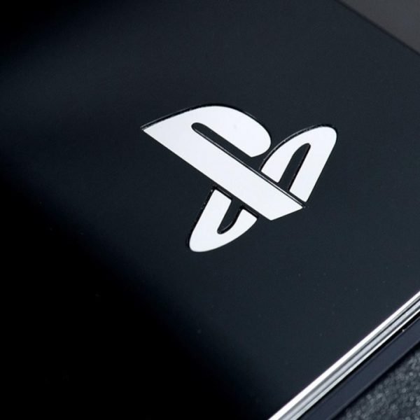 PlayStation logo, white on black