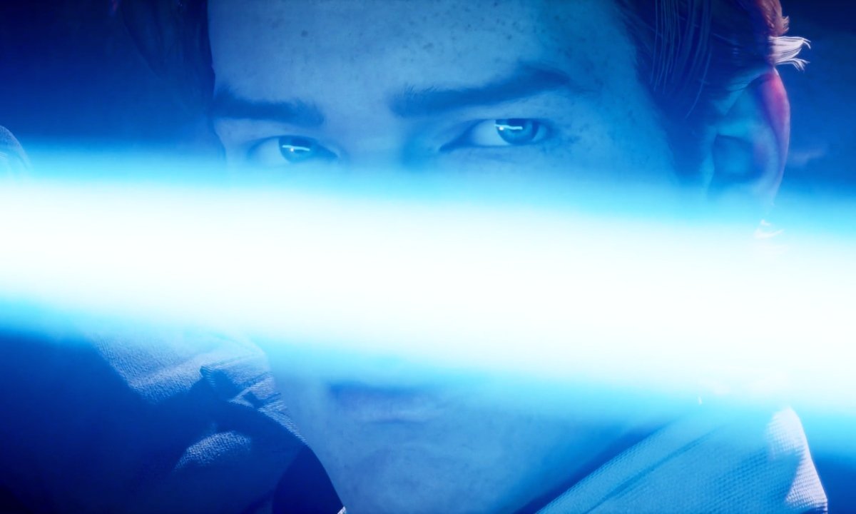 Cal holding his lightsaber in Star Wars Jedi: Fallen Order